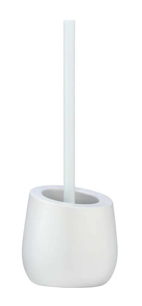 Portascopino WENKO Badi Bianco in Ceramica Satinata - Design Minimalista