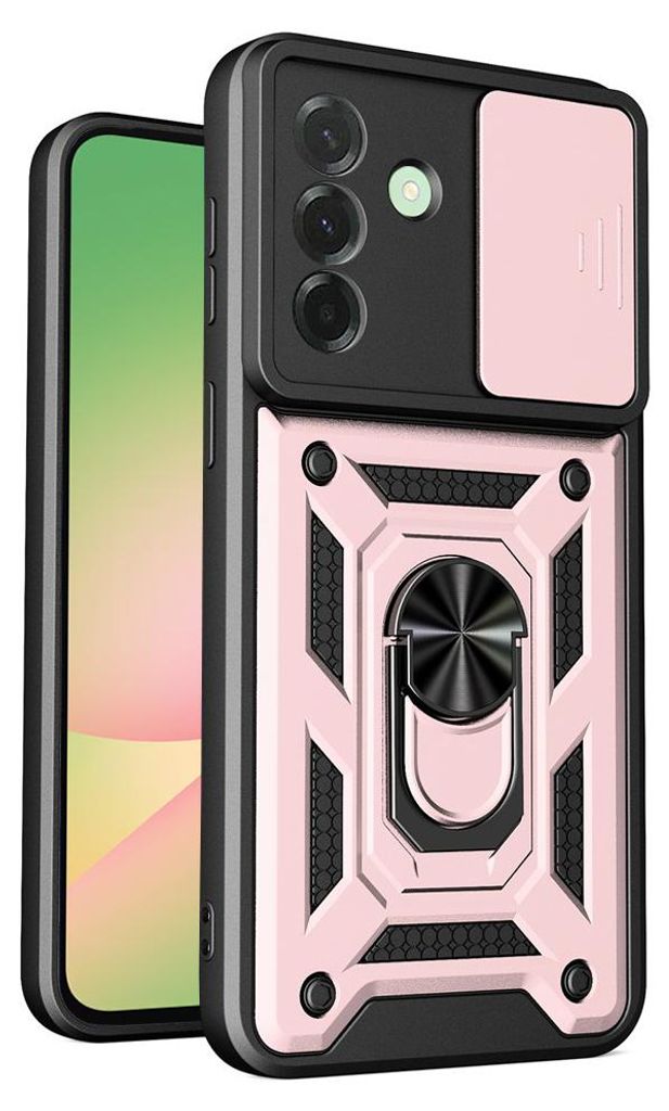 Handyhülle für Galaxy A57 5G, Techsuit CamShield Series, Roségold / Schwarz