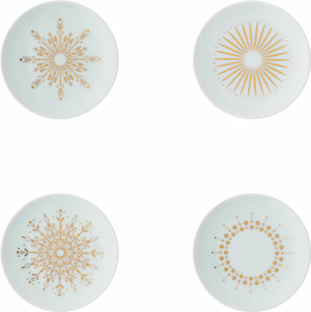 Regalo Lusso: Set 4 Piatti Rosenthal TAC Festive Stars 10cm