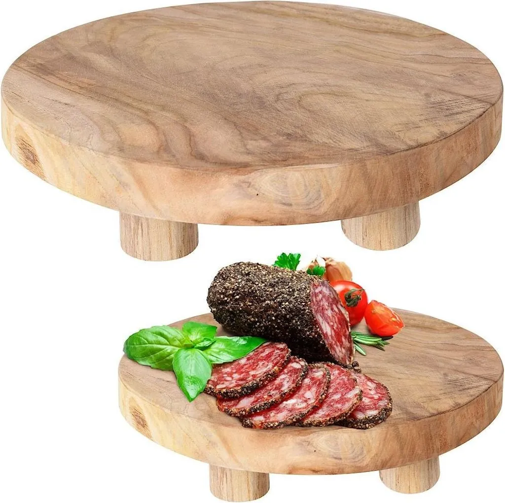 Plateau en teck surélevé pour optimiser l'espace de table de fête - 4