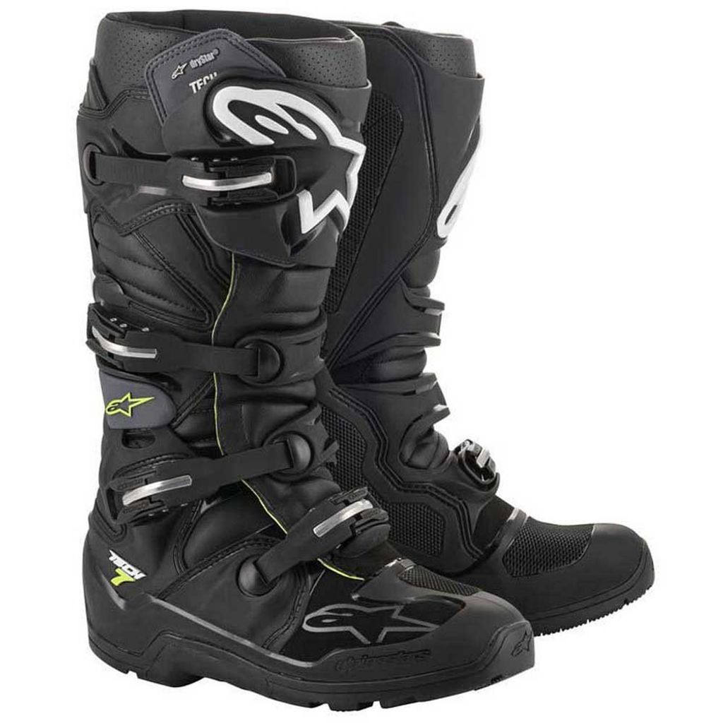 buty TECH 7 ENDURO DRYSTAR, ALPINESTARS (czarny/szary, Zdjęcie produktu 