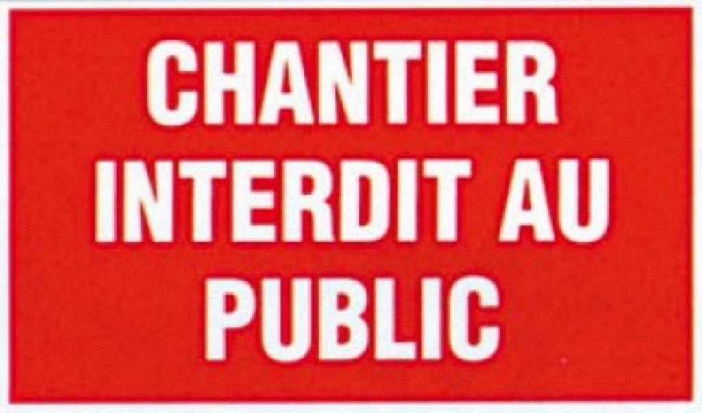 Novap GA66 - Panel "Standort für die Öffentlichkeit geschlossen" GA 66 Buchstaben bl. roter Hintergrund