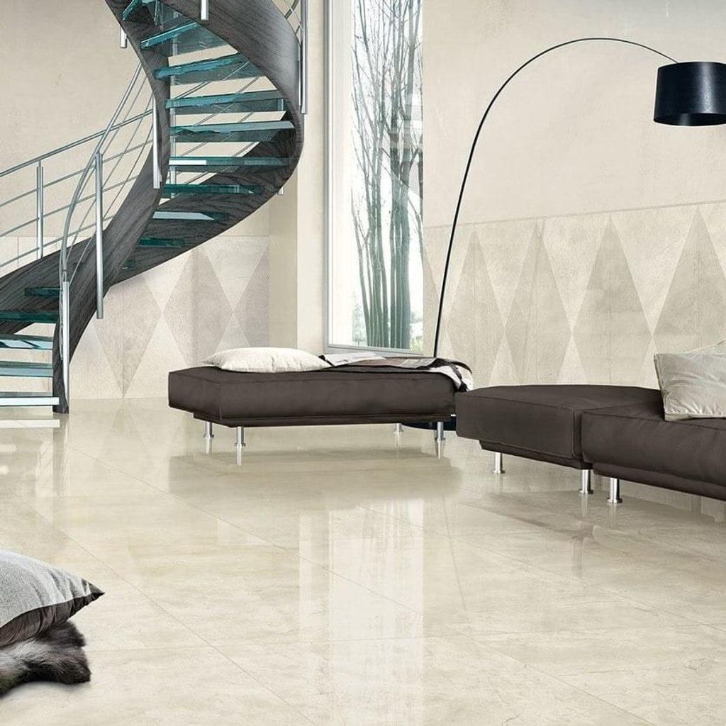 CASA39 Fliesen Marmoroptik Beige 60x120 cm Casalgrande Padana Marmoker