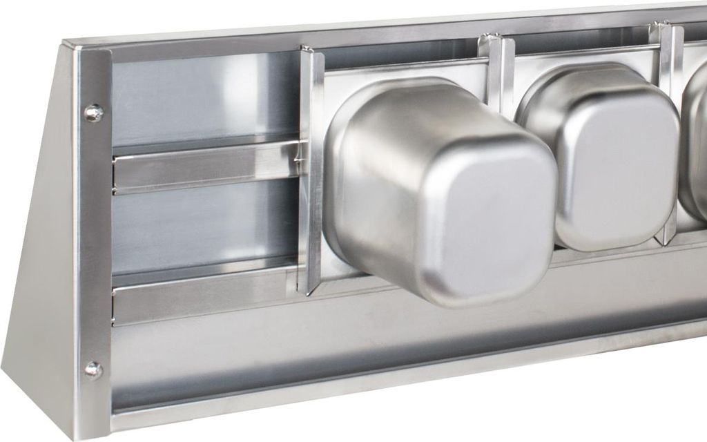 Beeketal Gastro Edelstahlregal Regal Wandregal Gewürzregal, Modell:BGR-120