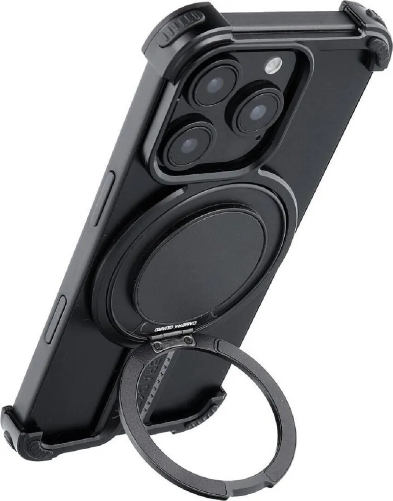 Custodia iPhone 13 Alluminio con Supporto ad Anello | Protezione Rugged - 4