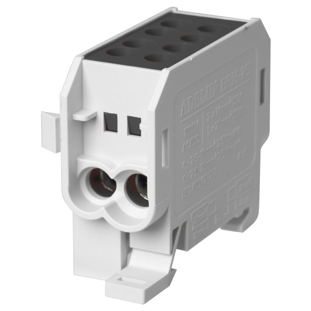 HLAK 35mm² 1/2 Schwarz Hauptleitungsklemme Abzweigklemme Klemmblöcke Verteilerklemme