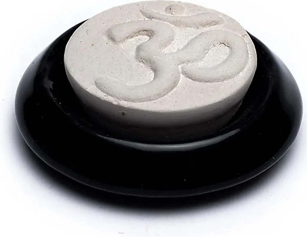 Diffuseur de Pierres Aromatiques Ohm Noir pour Méditation - Set de 2