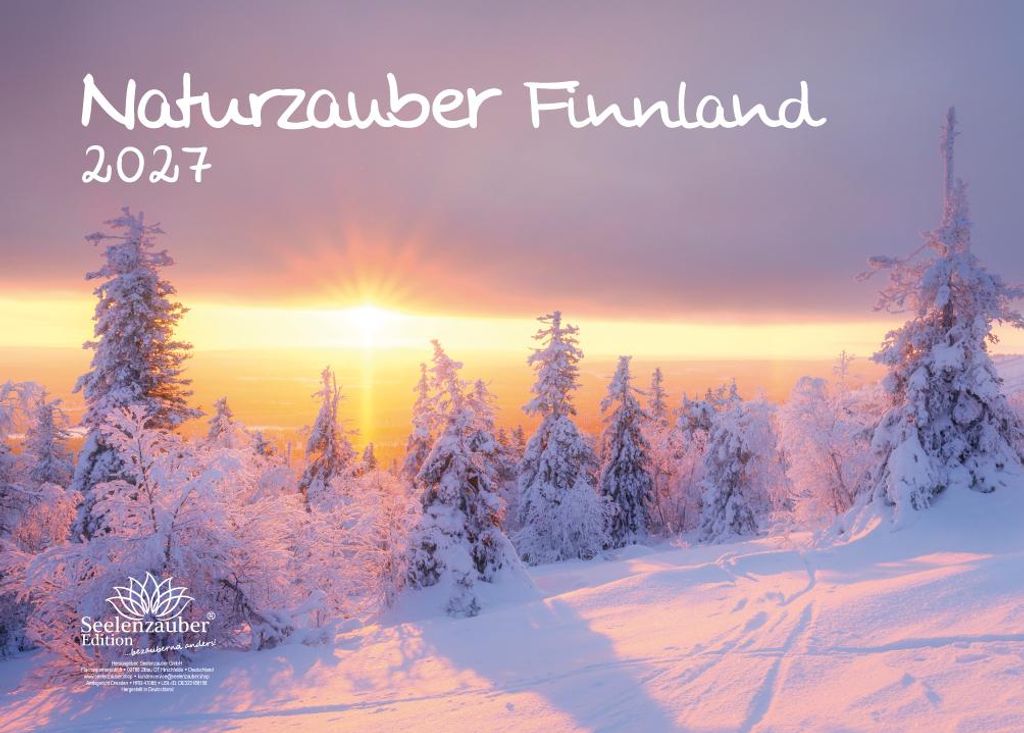 Naturzauber Finnland DIN A3 Kalender für 2027 Natur Reise Land Urlaub - Seelenzauber