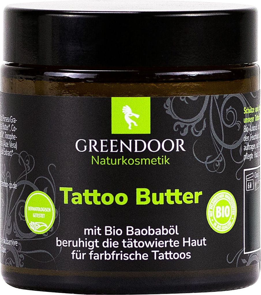 GREENDOOR Tattoo Butter, Tattoo Balsam Produktbild 