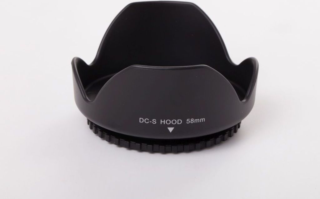 vhbw Gegenlichtblende für 58mm Objektiv, Schwarz, Produktbild 