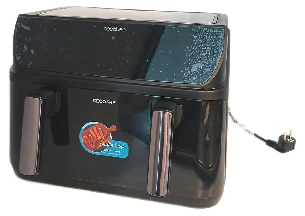 Cecotec Friteuse à air chaud 10L avec Gril et Double Éléments Chauffants