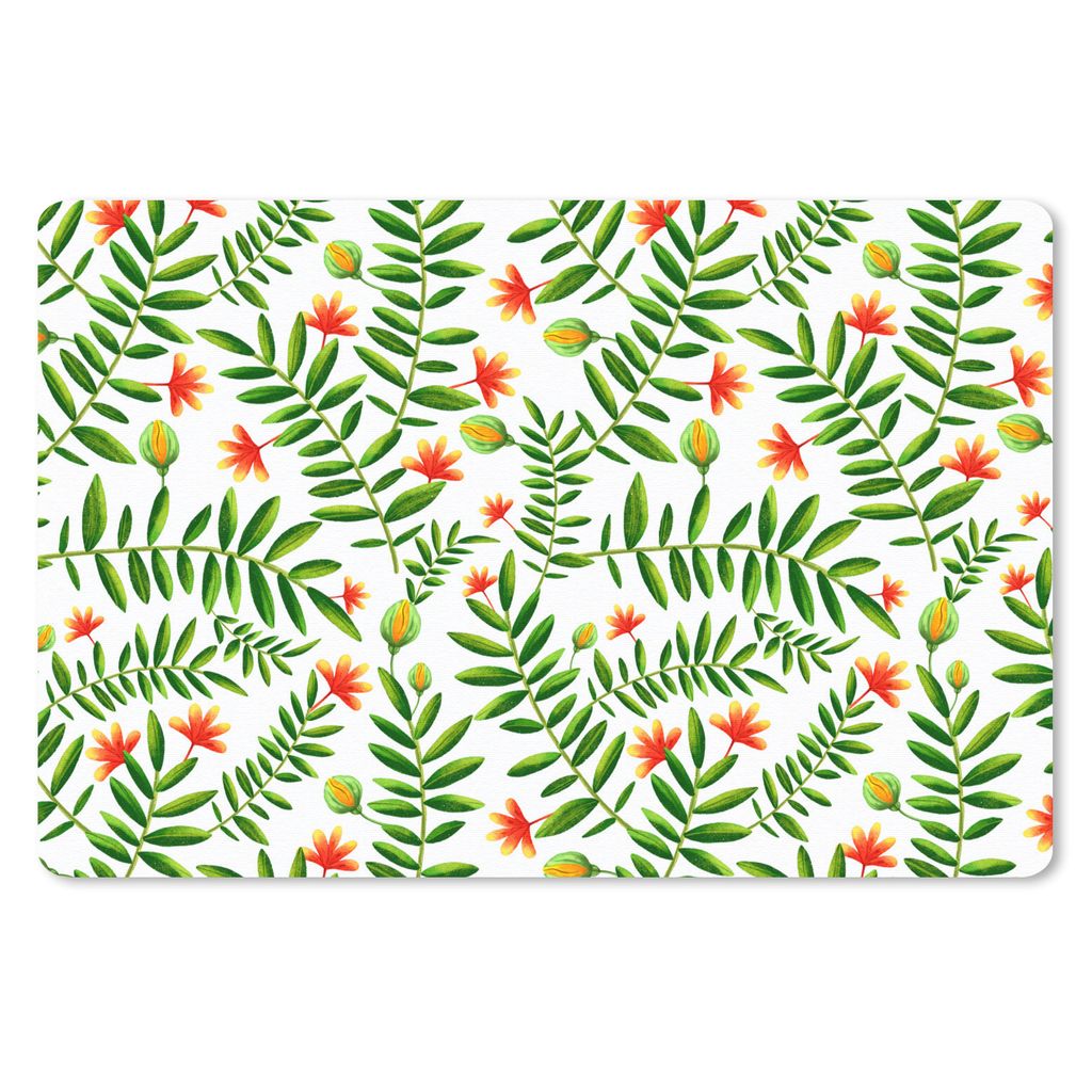 MuchoWow Mauspad Mousepad Dschungel - Blätter - Flora 27x18 cm - Mousepads - Maus Mat - Pad - Mausunterlage - Büroartikel - Desk Matten