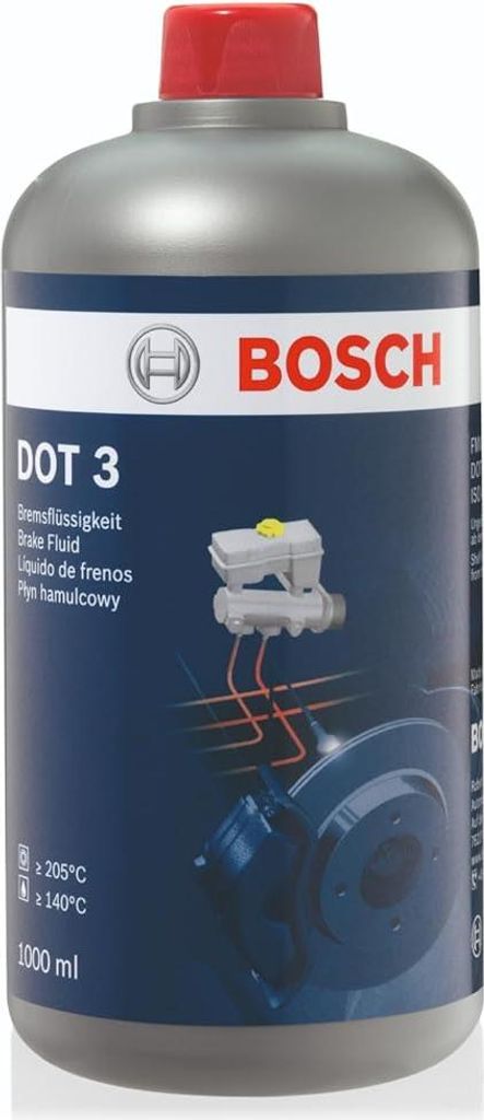 Bosch DOT 3 Bremsflüssigkeit 1L - Für Fahrzeuge vor 2000, Produktbild 