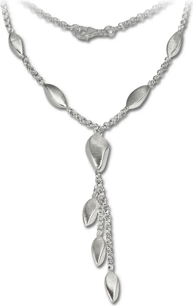 Collier Goutte en Argent 925 Mat SilberDream 44,5cm Finition Satinée