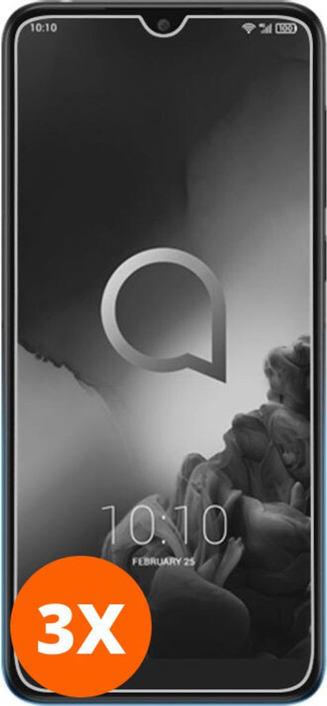Mobigear 9.98 Alcatel 3 Panzerglas Gehärtetes Glas Displayschutz - Hüllenfreundlich (3er Pack)