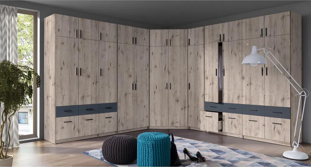 Modulo Armadio 45 cm FUNZA 1 Rovere Wellington - Calore in Casa