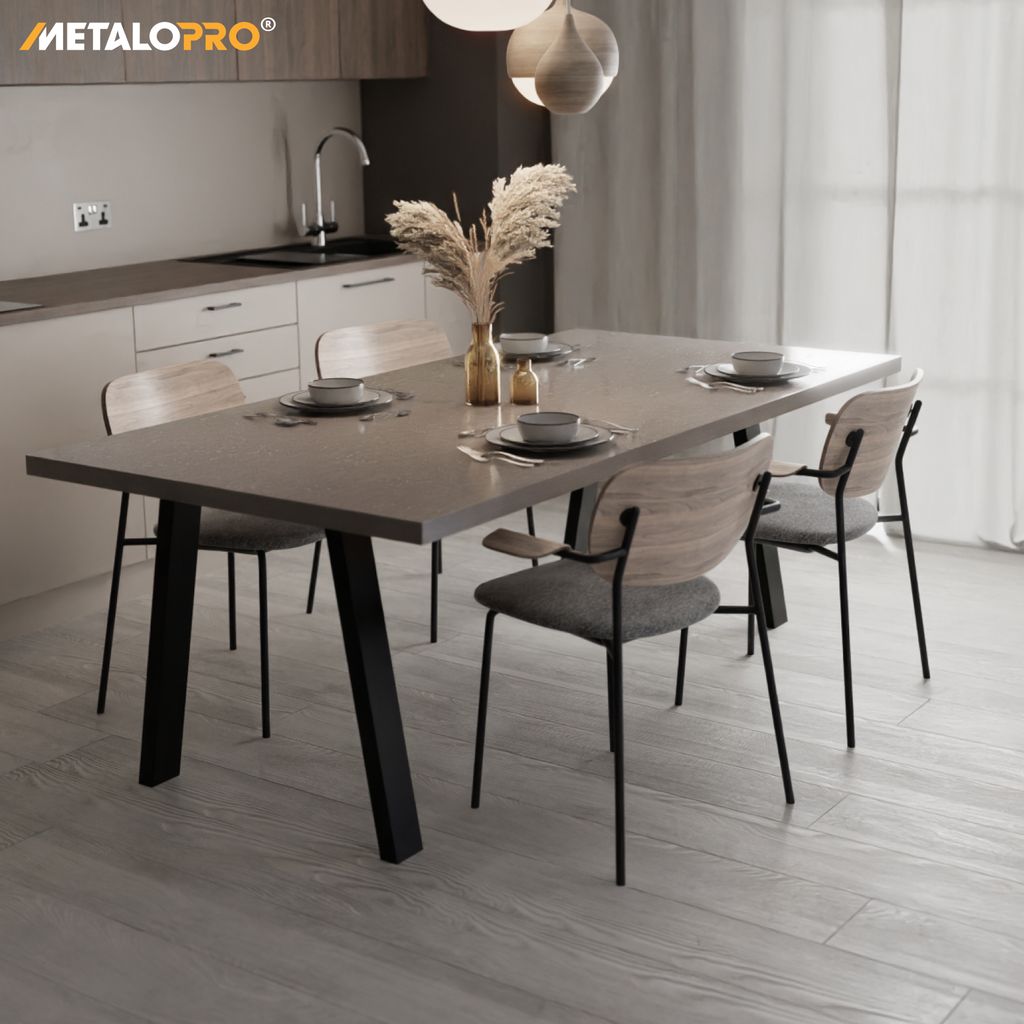 MetaloPro 2 Stück Tischbeine-Metall Schwarz 72cm I Produktbild 8