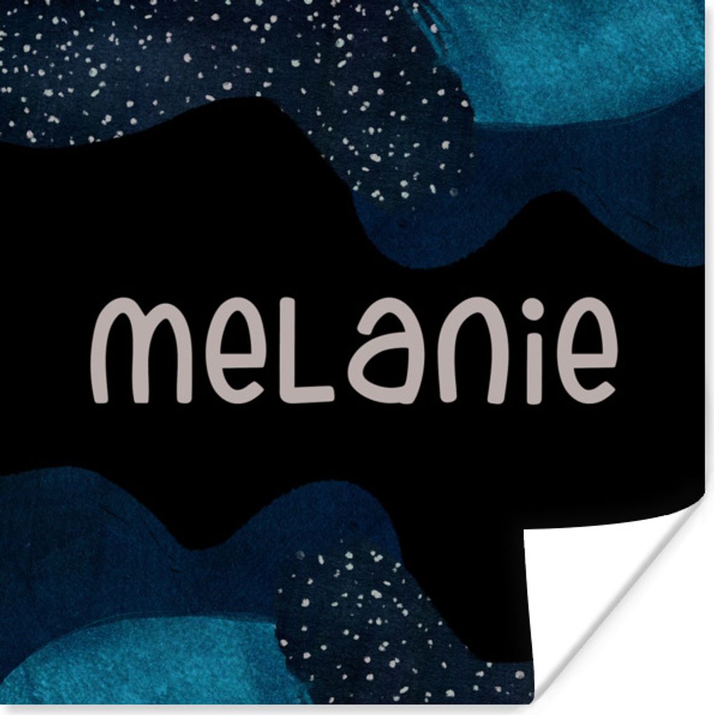 MuchoWow Poster Melanie - Pastell - Mädchen 30x30 cm - Wandposter - Printing