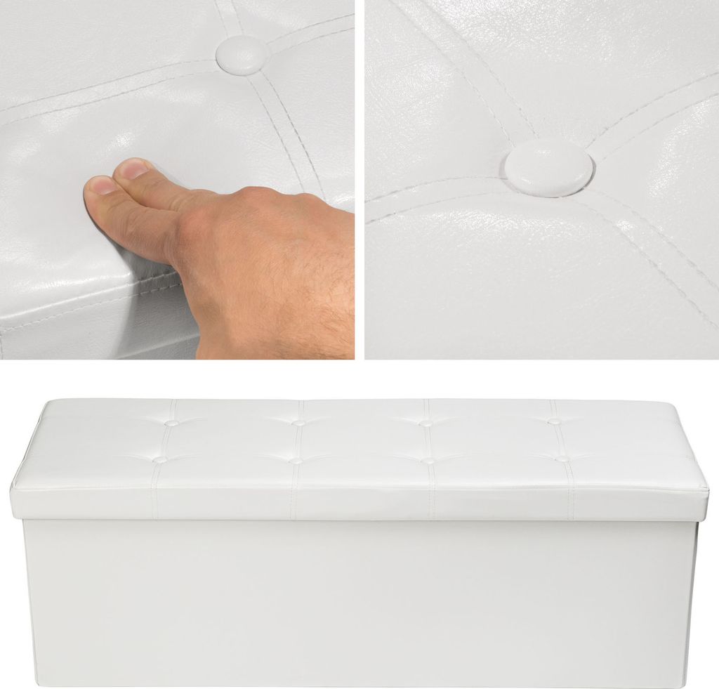 Sitzhocker mit Stauraum 110 x 38 x 38 cm Produktbild 4