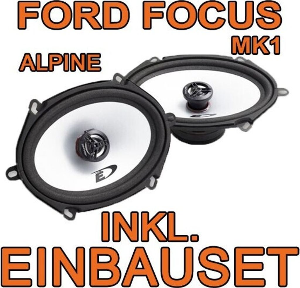 Alpine SXE-5725S - 5x7 Koax-System für Ford Focus MK1 - justSOUND