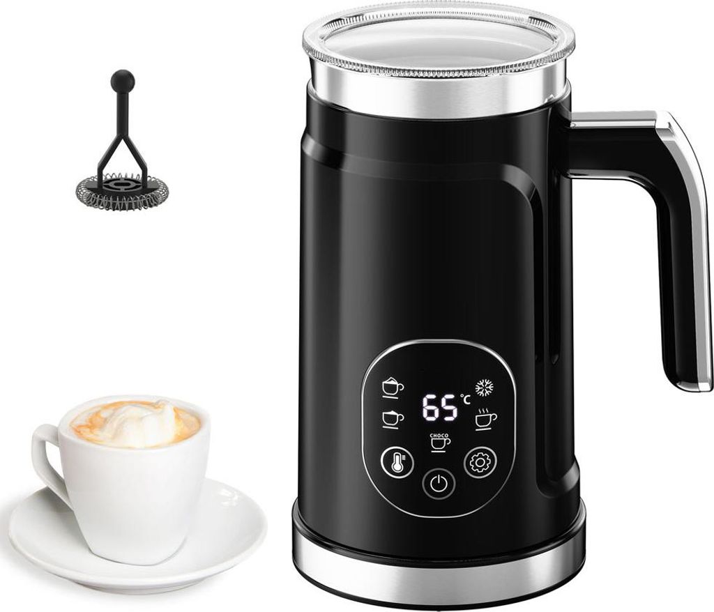 Elektrischer Milchaufschäumer mit Temperaturkontrolle LCD-Touchscreen