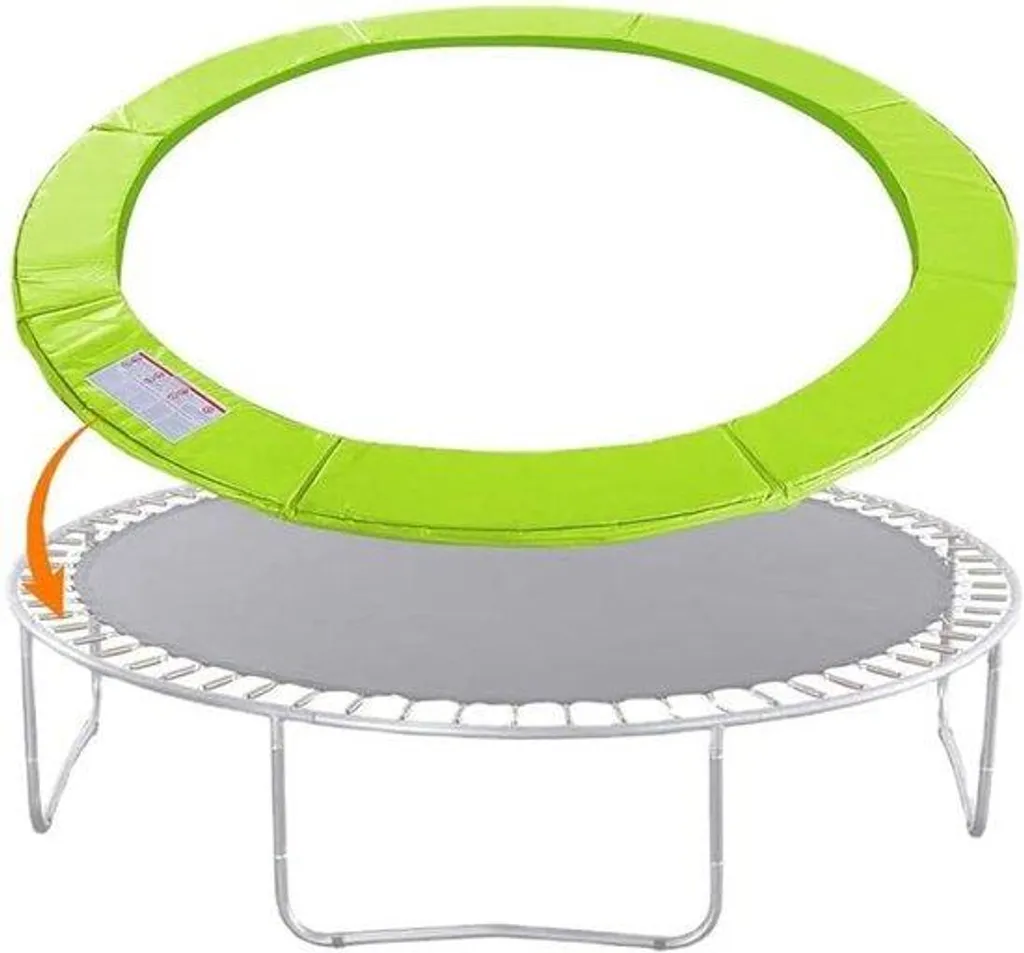 Protection trampoline 183 cm anti-blessure, remplace coussin usé en vert