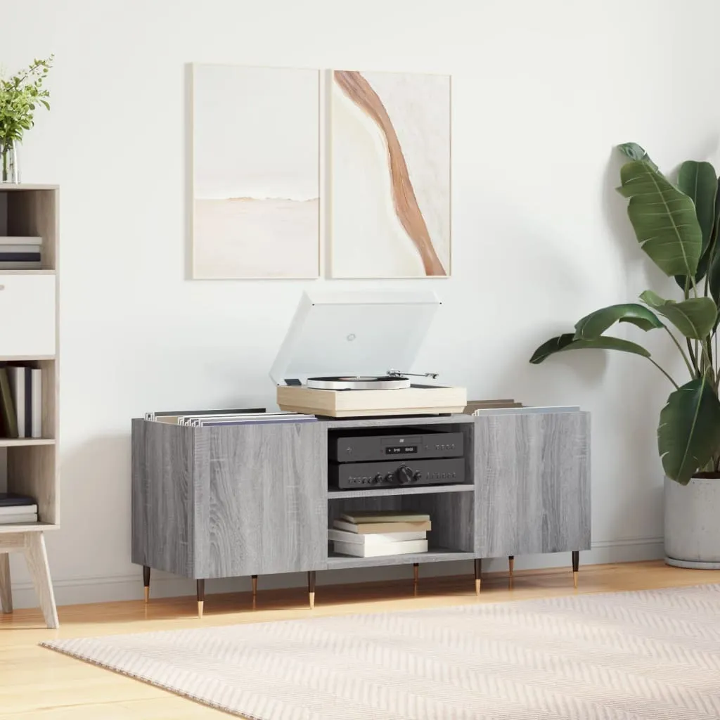 vidaXL Armadio a Pannello Grigio Sonoma 121x38x48 cm | Mobile Salvaspazio - 9