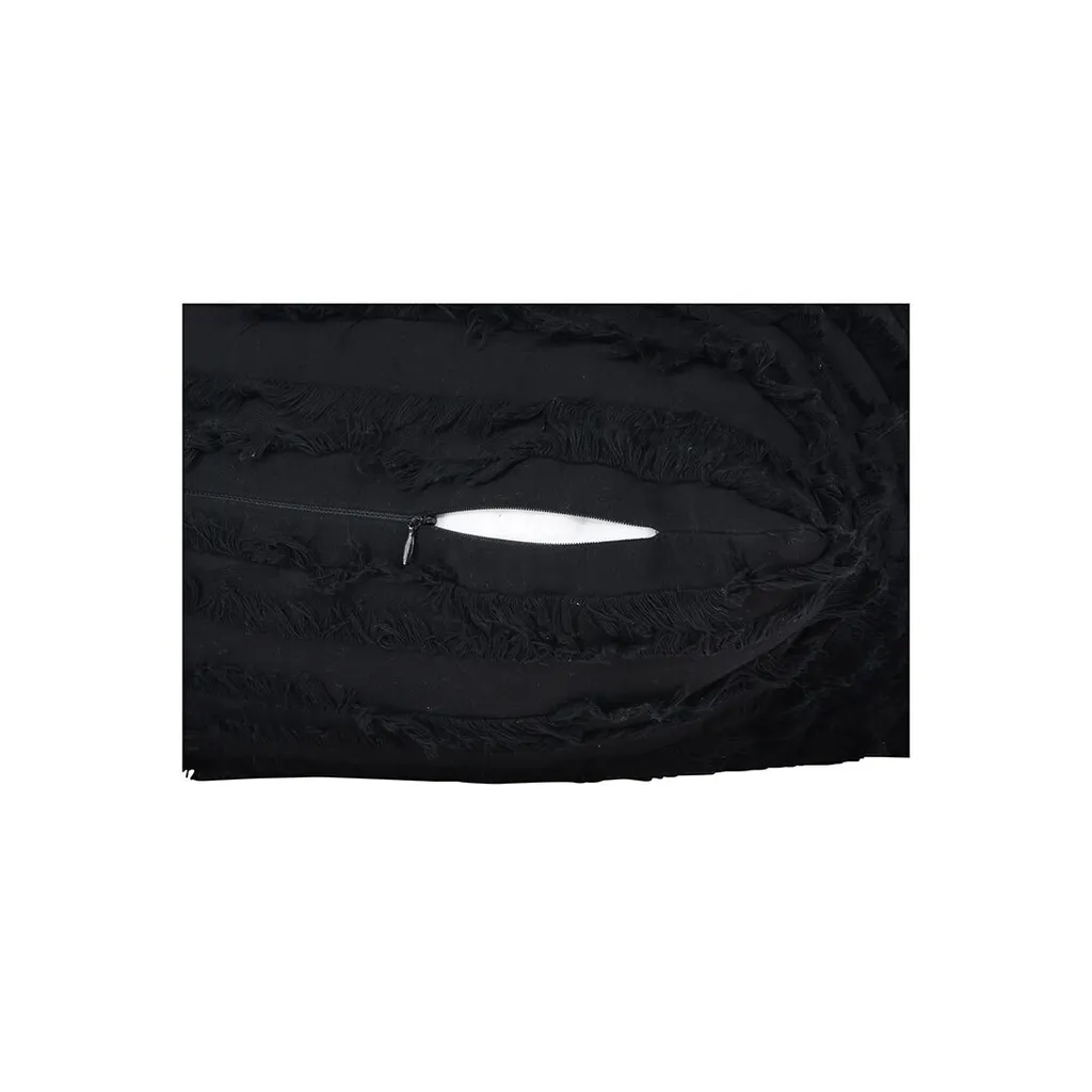 Fodera per cuscino Edith 60x60cm nera. - 2