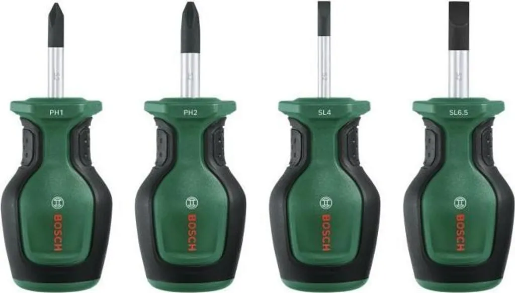 Bosch Set Cacciaviti Corti Professionali 4 Pezzi - Offerta Limitata