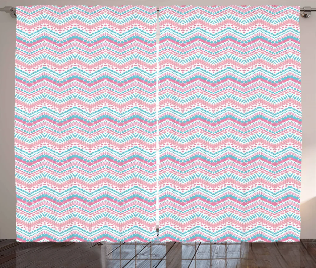 Tenda Rustica Abakuhaus 280x245 cm Lavabile - Rosa e Acquamarina