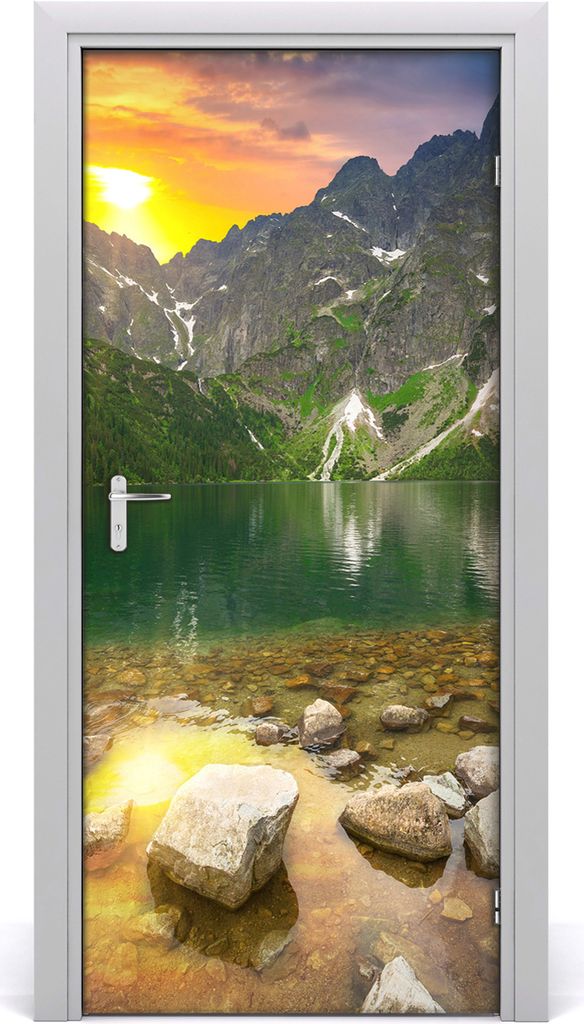 Tulup Türaufkleber 95x205 cm Dekorative Aufkleber Selbstklebend Wasserdichte Tapete Abnehmbar Schlafzimmer Wohnzimmer Wohnkultur - Marine Auge Tatry