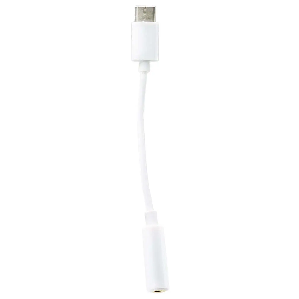 Adaptateur USB-C vers Jack 3.5mm Scanpart blanc pour casque et écouteurs