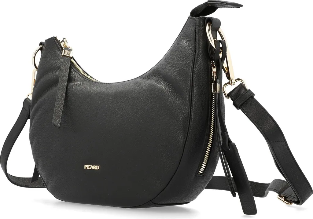 PICARD Java Cross Bag Black - Borsa a Tracolla in Vera Pelle Nera - 13