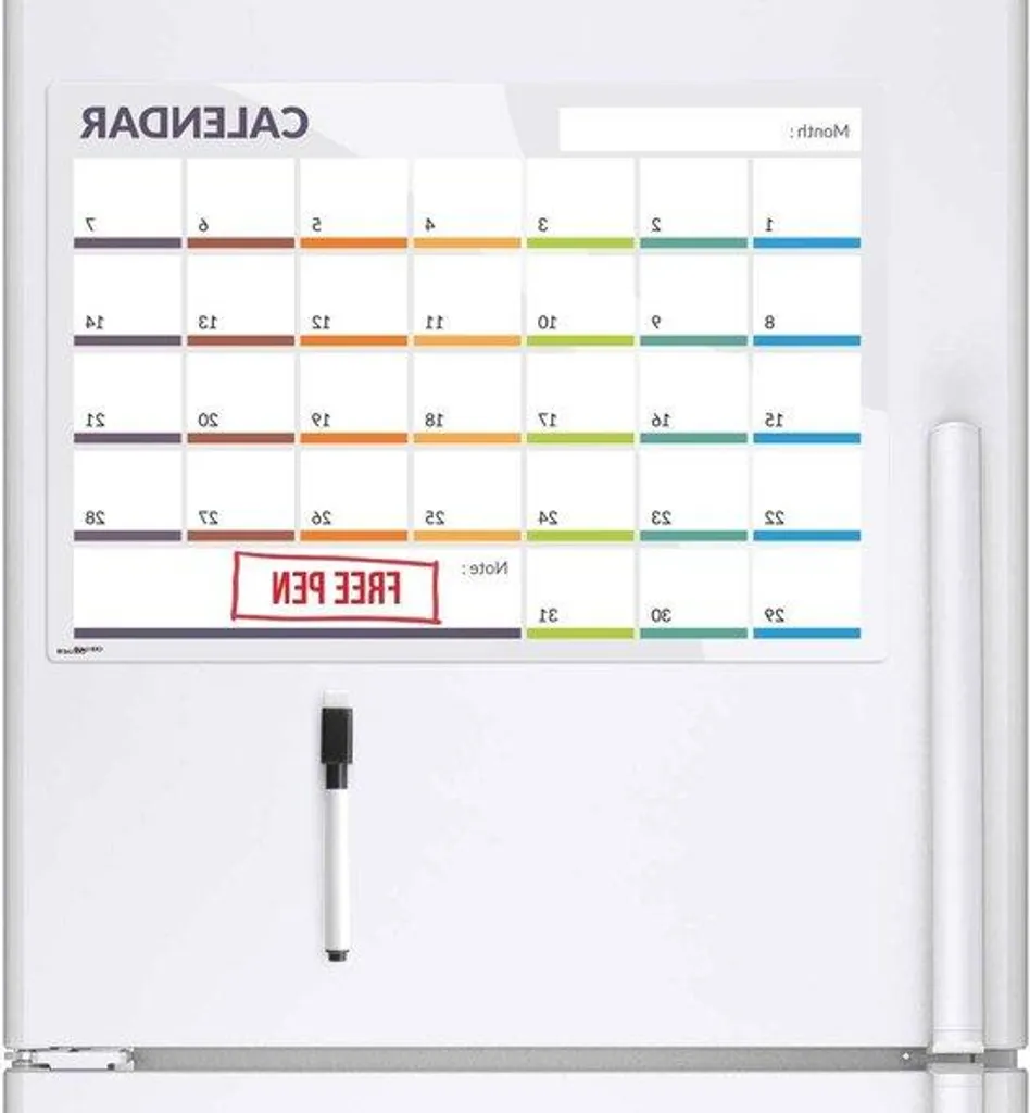 Calendrier magnétique pour tableau blanc : fini les oublis de planning