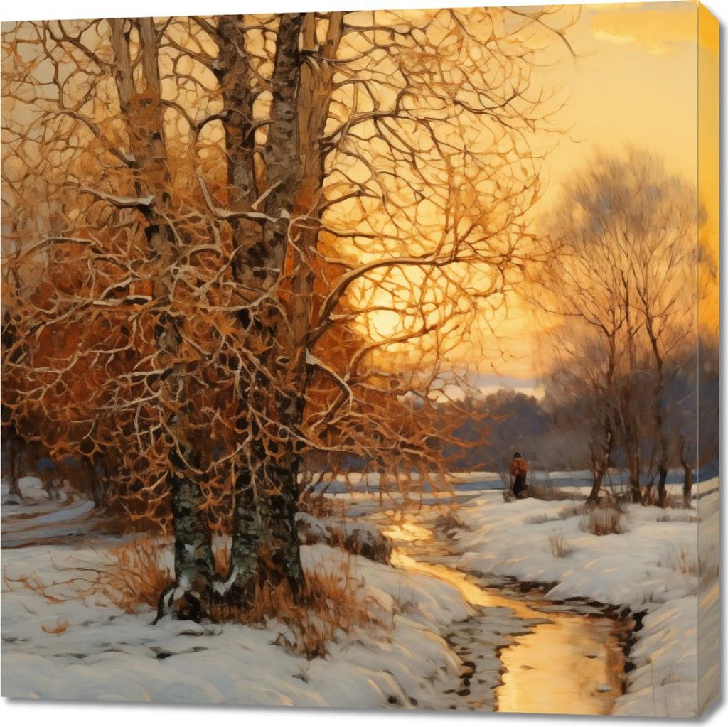 Bild 90x90cm Morgendämmerung