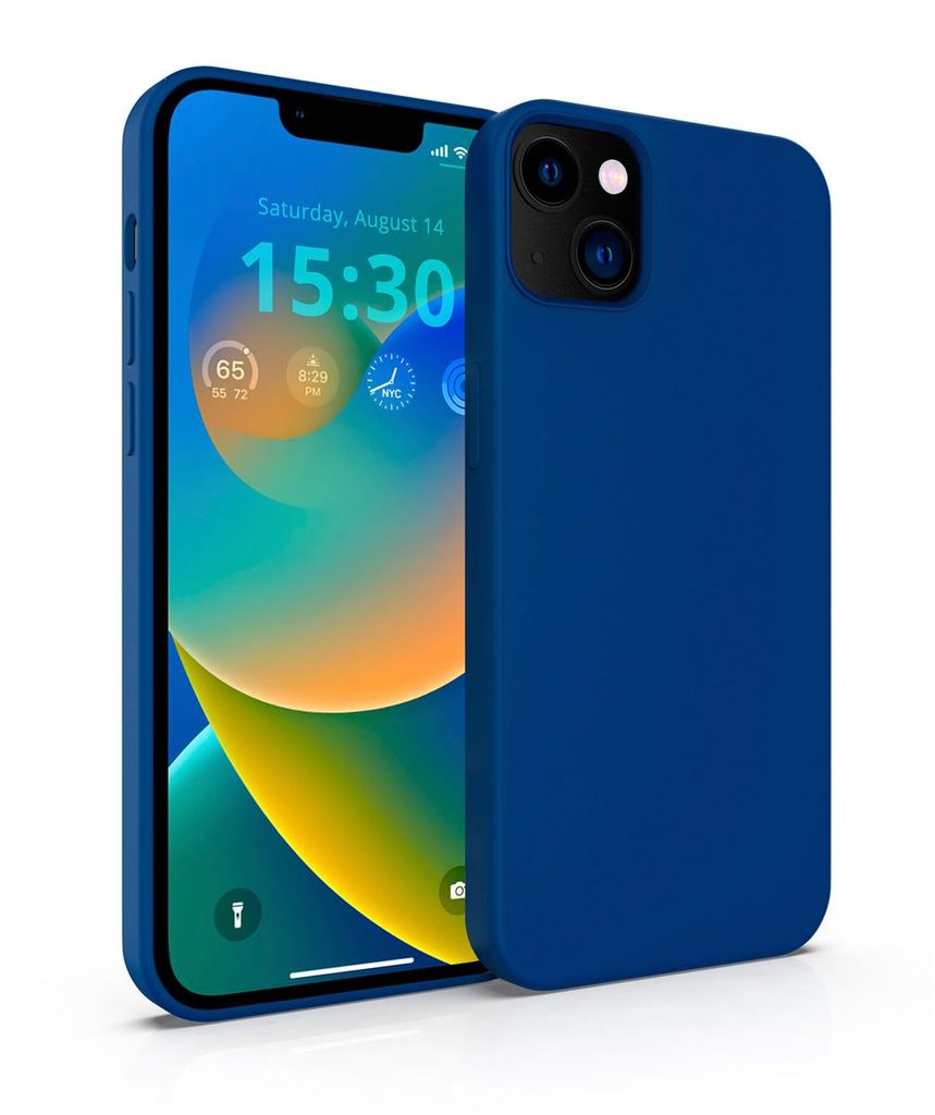 MyGadget Hülle kompatibel mit Apple iPhone 14 Plus - Gummierte Handyhülle - 3 Layer Struktur Schutzhülle mit Soft Inlay & Hardcase Cover außen ...