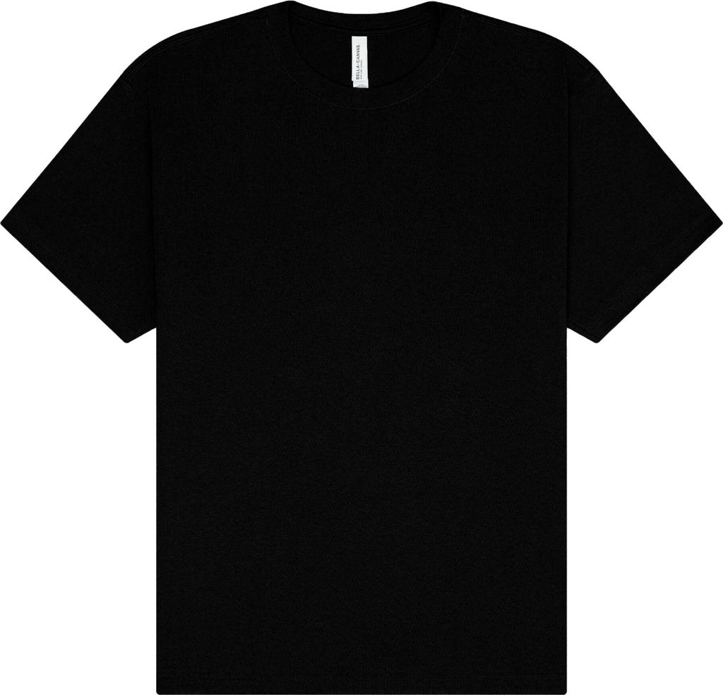 Bella + Canvas - T-Shirt für Herren/Damen Uni, Schwere Qualität, kurzärmlig BC7144 (4XL) (Schwarz)