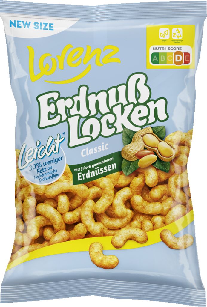 Lorenz Erdnusslocken Leicht luftig mild und lecker im Geschmack 150g