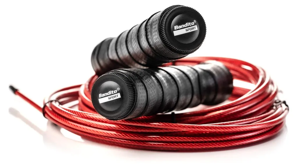 Corde à Sauter HiPower Bandito Speed Rope avec Roulement à Bille Noir