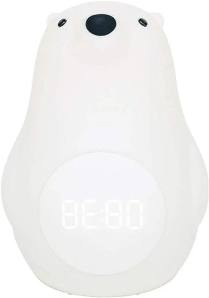 Réveil chambre d'enfant avec veilleuse LED et cache boutons sécurisé
