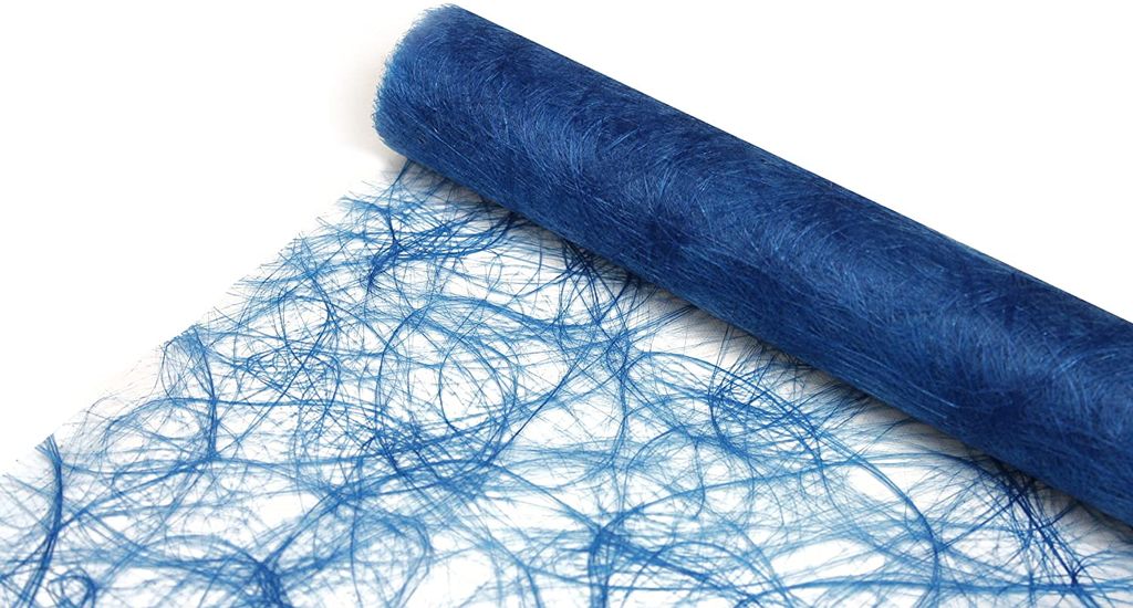 Deko Vlies Sizoweb Blau Tischläufer 30cm x 5m Maritim Produktbild 