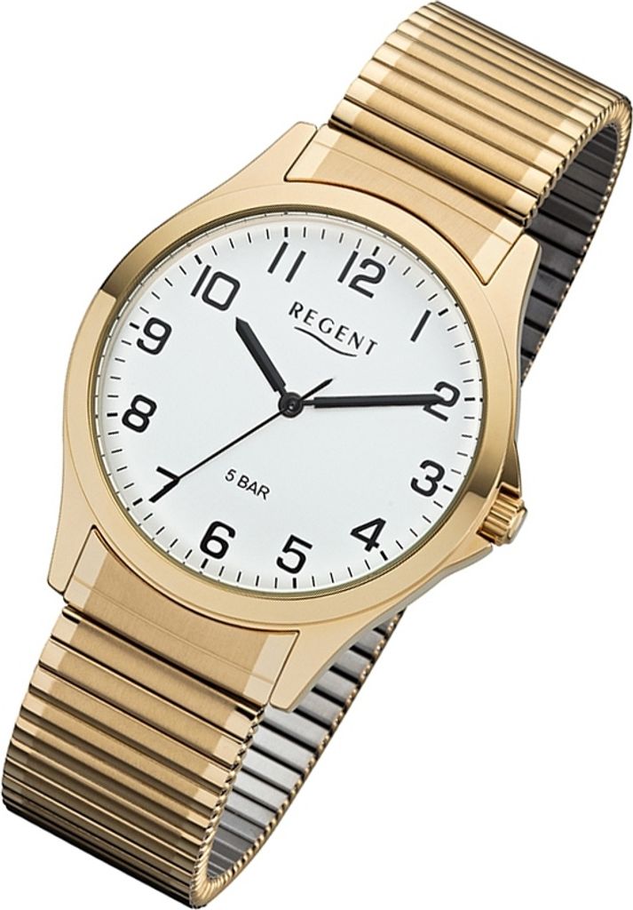 Regent Herren Uhr Zugarmband 1243486 Analog Metall Produktbild 