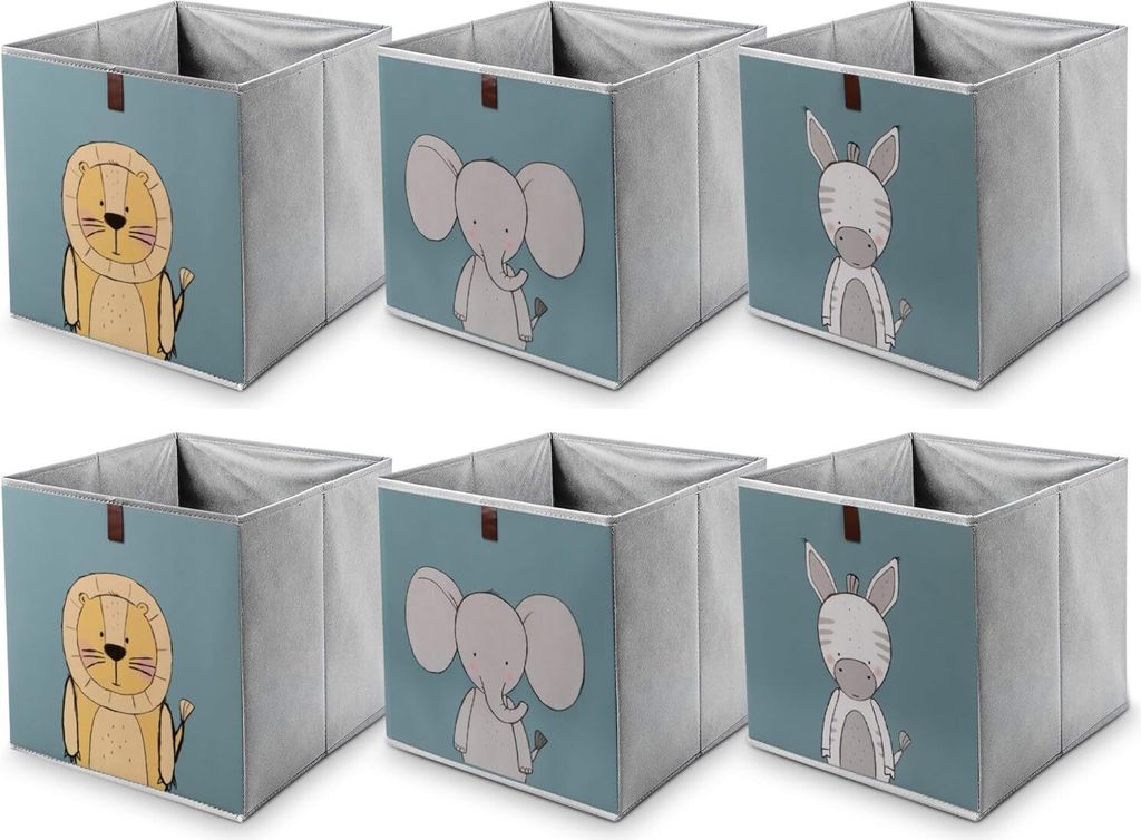 6er Set Aufbewahrungsboxen für Kinder Spielzeugkiste Produktbild 1