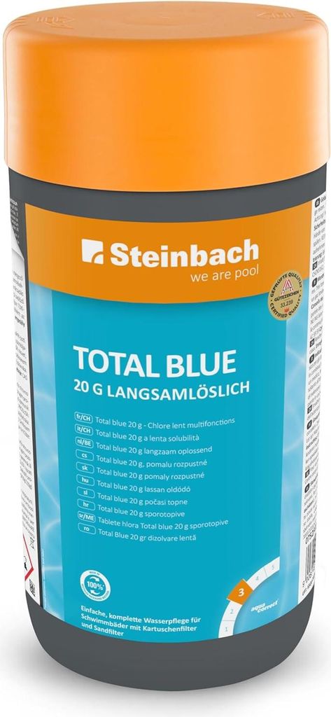 Steinbach Poolpflege Total blue 20g langsamlöslich, 1 kg, Produktbild 