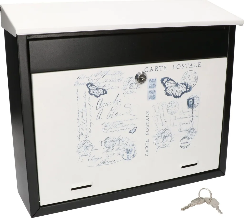 KOTARBAU Boîte aux Lettres avec Design Carte Ancienne Originale en Acier