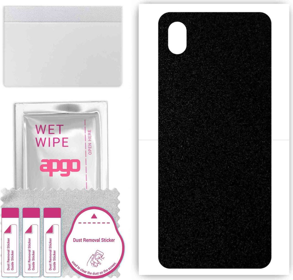 apgo Rückseite Schutzfolie, Skin, kompatibel mit Samsung Galaxy A3 Core, Hinten Displayschutzfolie aus Vinylfolie, kratzfest, einfache Montage - M...