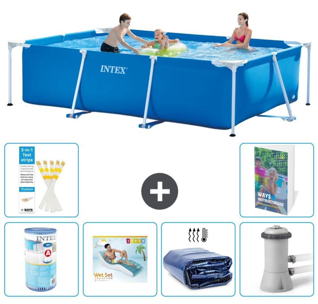 Rechteckiger Frame Pool - 300x200x75 cm - 5-teilig S173 Produktbild 