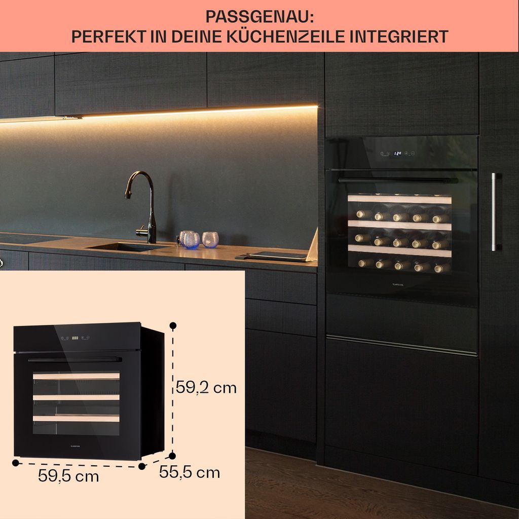 Klarstein Weinkühlschrank, 1 Zonen Getränkekühlschrank Produktbild 6