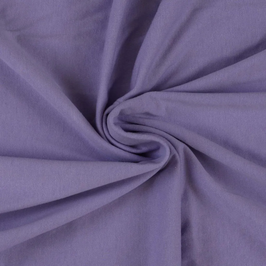 Lenzuolo jersey letto matrimoniale 180x200cm viola chiaro