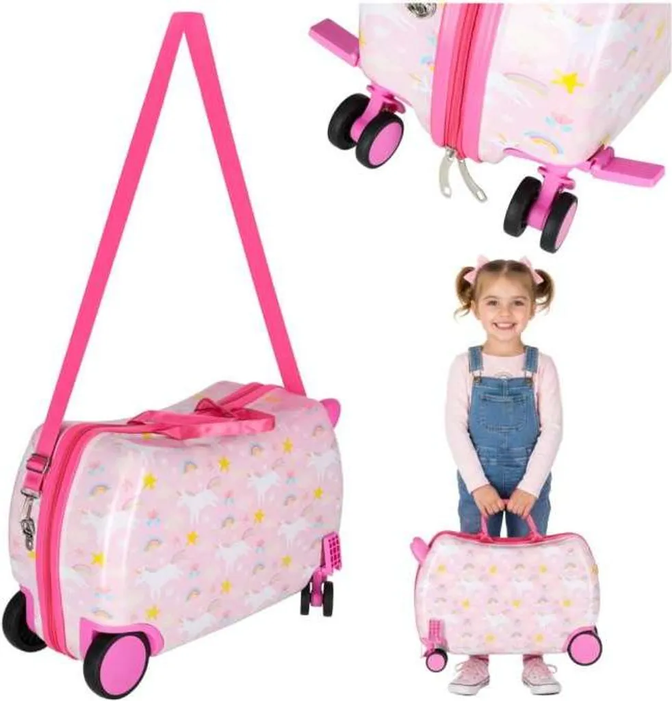 Bagage à main pour vacances en famille, valise enfant licorne 24L